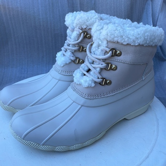 SPERRY Saltwater Alpine White Women’s Sz 10 - Picture 1 of 11